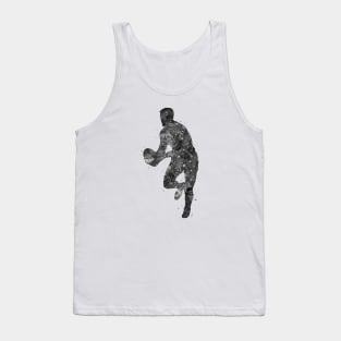 Rugby player black and white Tank Top